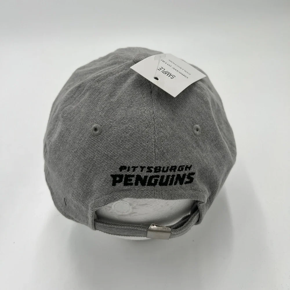 Adidas Pittsburgh Penguins NHL Gray‎ Cotton Adjustable Dad Hat Sample